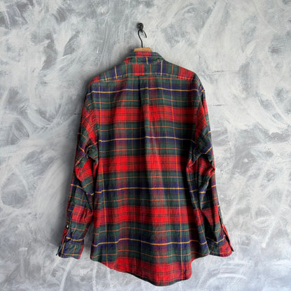 Franela Camisa de Botones Polo Ralph Lauren De Hombre De Tartan