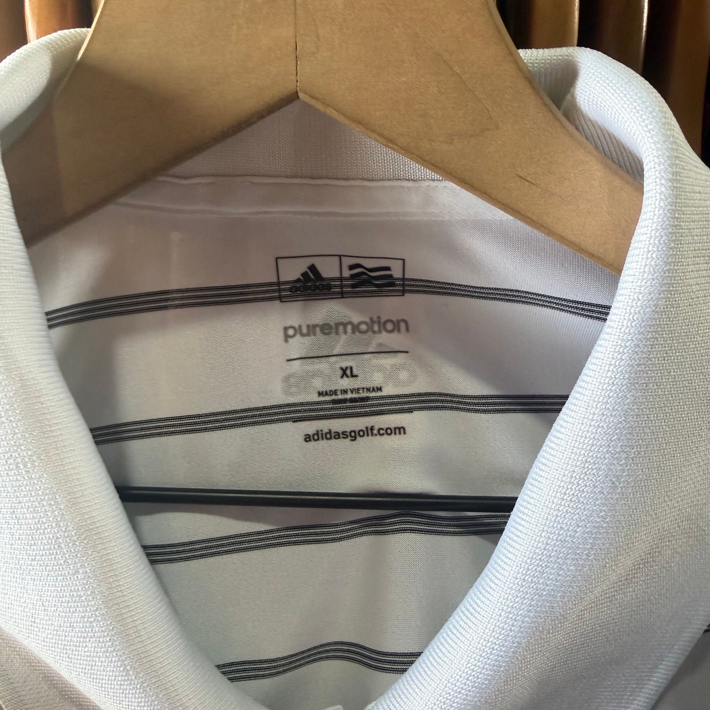 Camisa Deportiva Adidas De Hombre De Rayas Golf Puremotion