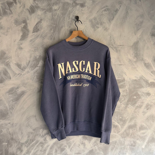 Sueter Vintage Nascar De Hombre 90s Carreras Crewneck