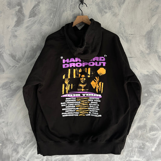 Hoodie Vintage De Lil Pump Unhappy De Hombre Rap Harverd Dropout Tour