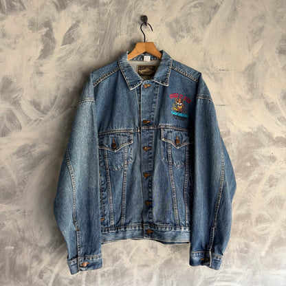 Chamarra Vintage De Mezclilla Haleman 90s