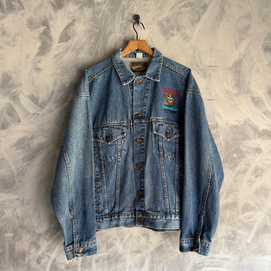 Chamarra Vintage De Mezclilla Haleman 90s