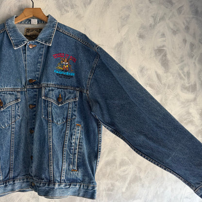 Chamarra Vintage De Mezclilla Haleman 90s