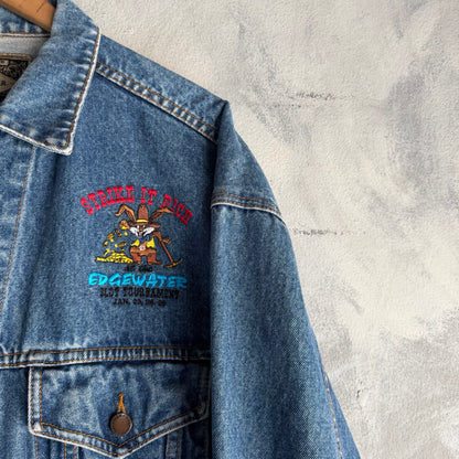 Chamarra Vintage De Mezclilla Haleman 90s
