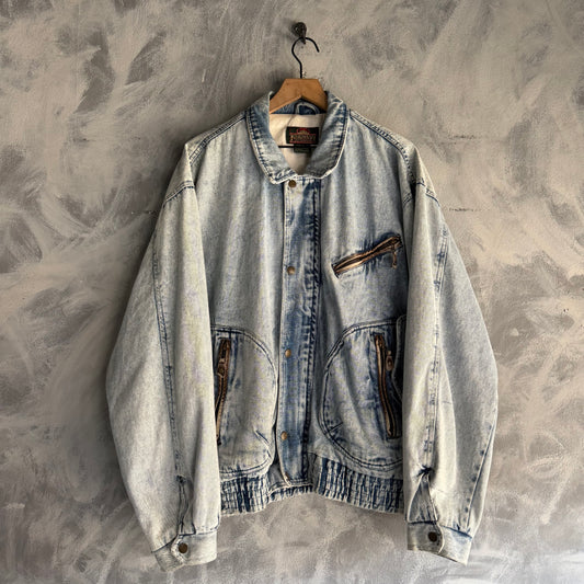 Chamarra De Mezclilla Bomber Greatland De Hombre