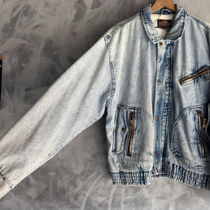 Chamarra De Mezclilla Bomber Greatland De Hombre