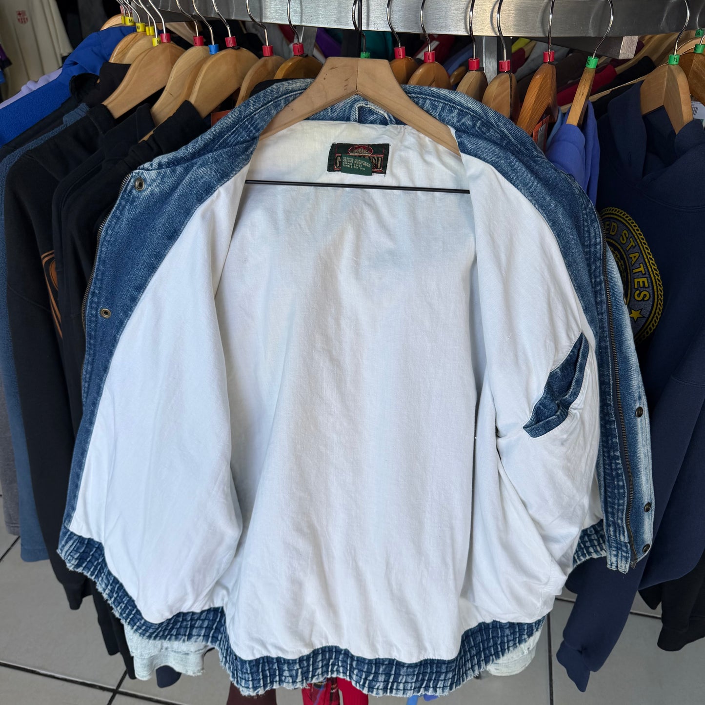Chamarra De Mezclilla Bomber Greatland De Hombre