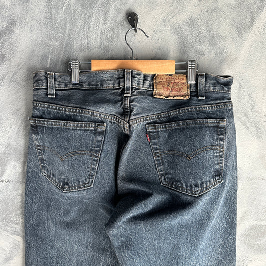 Pantalon Vintage Levis 501 De Hombre Talla 36x30 80s Acid Wash Corte Recto