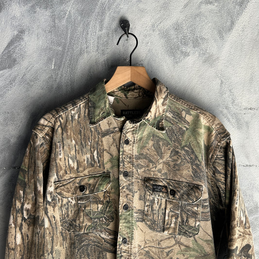 Camisa De Botones De Camuflaje Rattlers De Hombre Color Verde Realtree