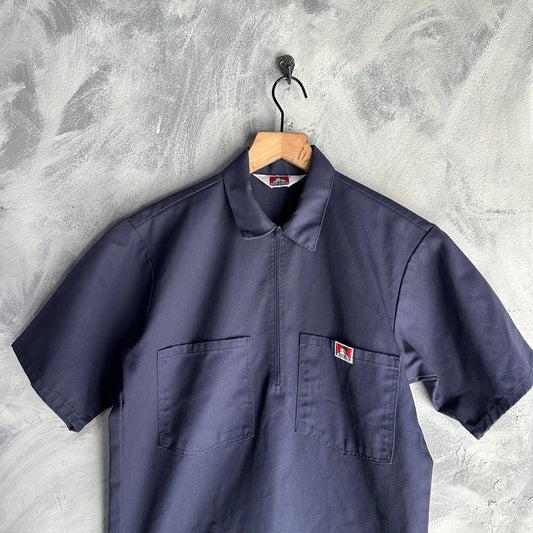 Camisa Vintage De Ben Davis De Hombre Half Zip 80s