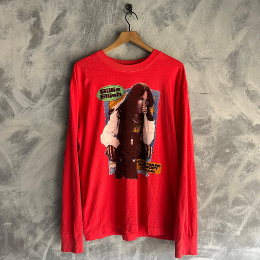 Camisa Billie Eilish Hit Me Hard and Soft De Hombre Manga Large Merch Tour