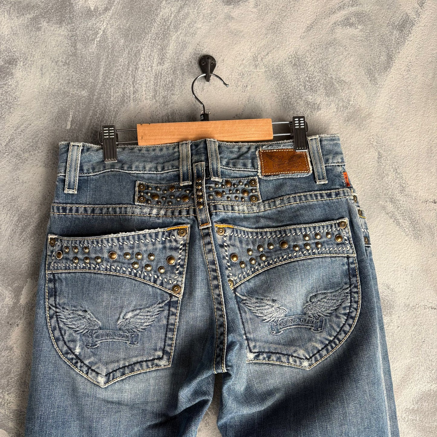 Pantalon Robin's Jeans Para Hombre Talla 29x29 Mezclilla Color Azul Marino Desvanecido