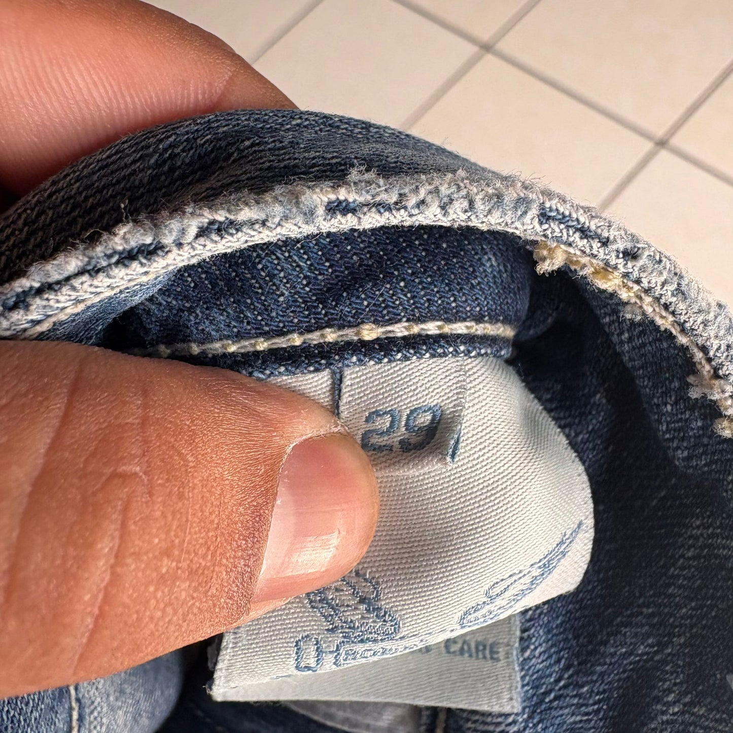 Pantalon Robin's Jeans Para Hombre Talla 29x29 Mezclilla Color Azul Marino Desvanecido