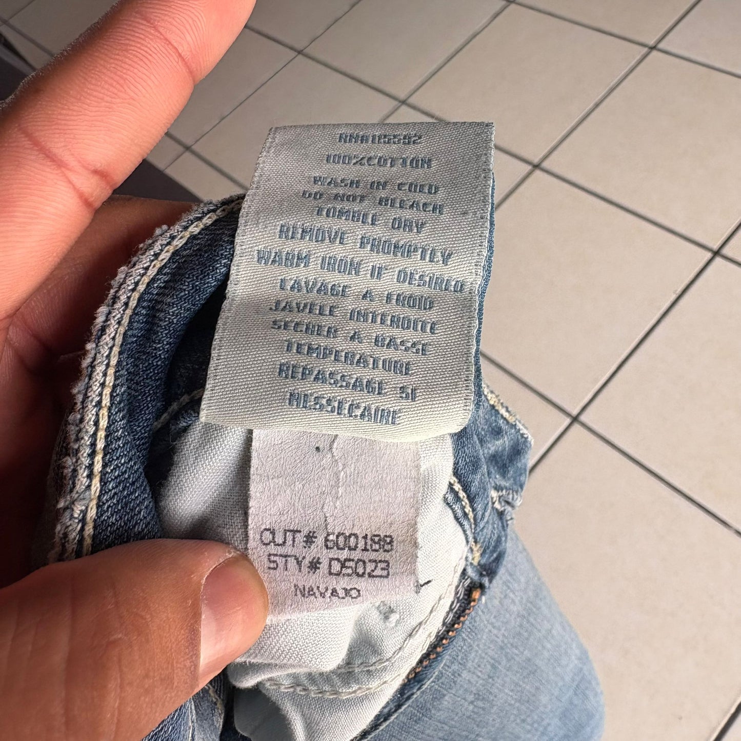 Pantalon Robin's Jeans Para Hombre Talla 29x29 Mezclilla Color Azul Marino Desvanecido