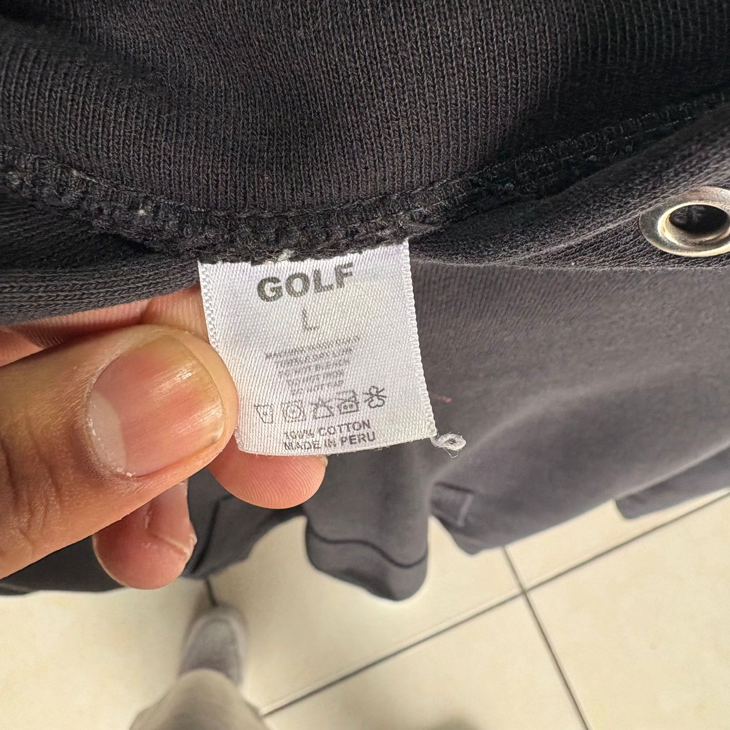 Hoodie Golf Para Hombre Talla M Color Negro Abeja